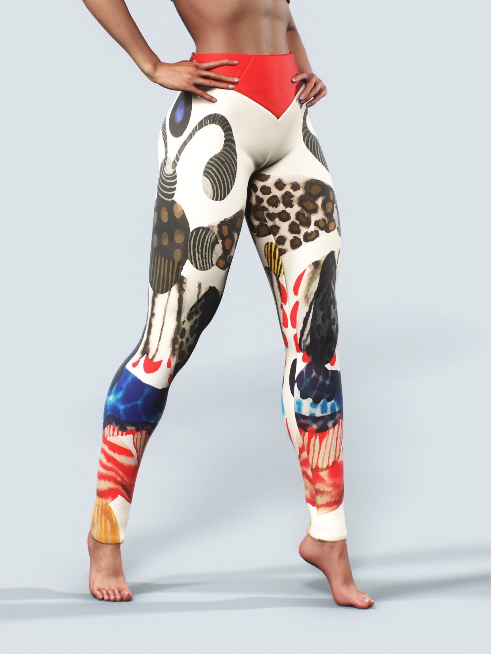 Jabali African Leggings-High waisted leggings-bootysculpted