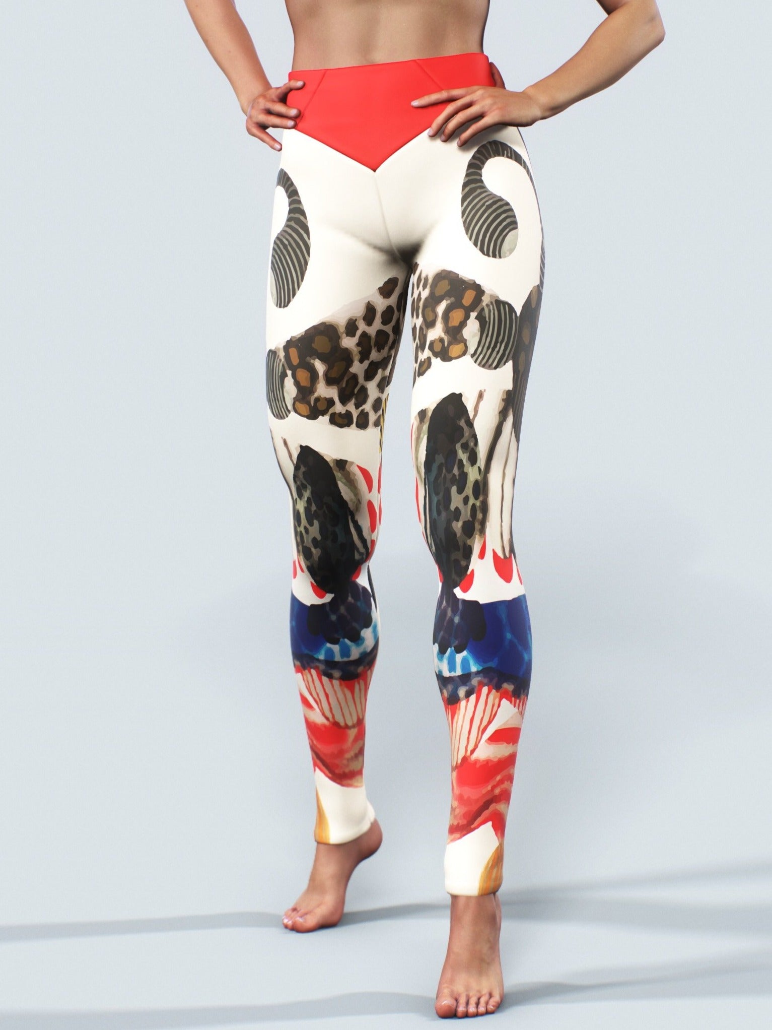 Jabali African Leggings-High waisted leggings-bootysculpted