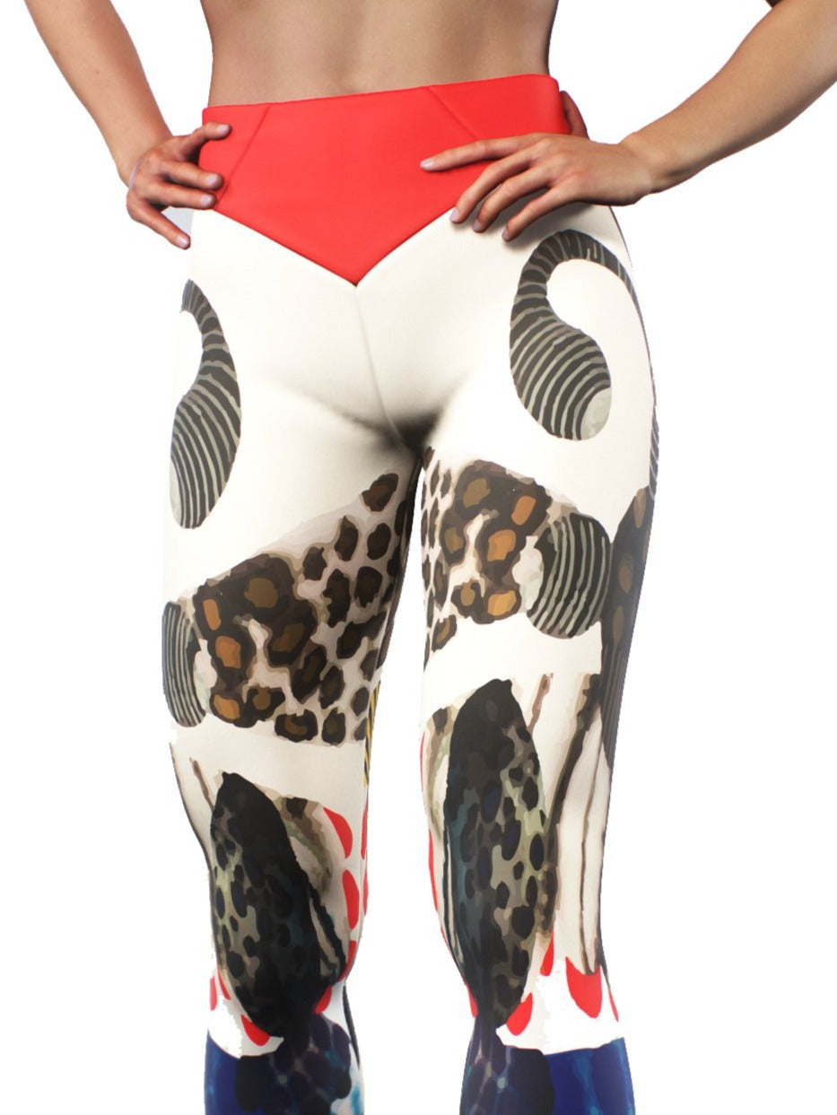 Jabali African Leggings-High waisted leggings-bootysculpted