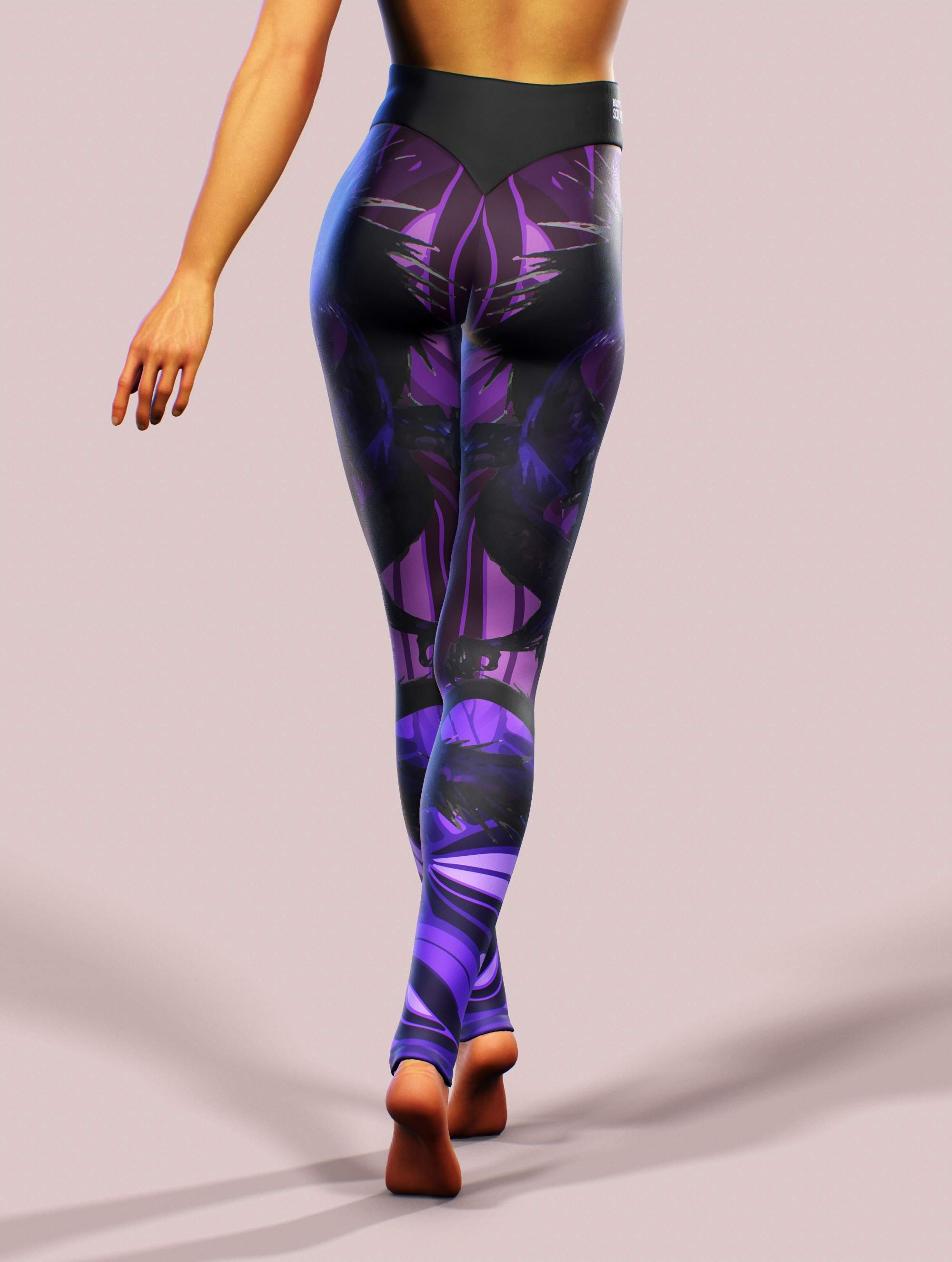 Jap Dragon Leggings-High waisted leggings-bootysculpted