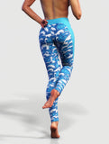 Joyous Ocean Yoga Pants-High waisted leggings-bootysculpted