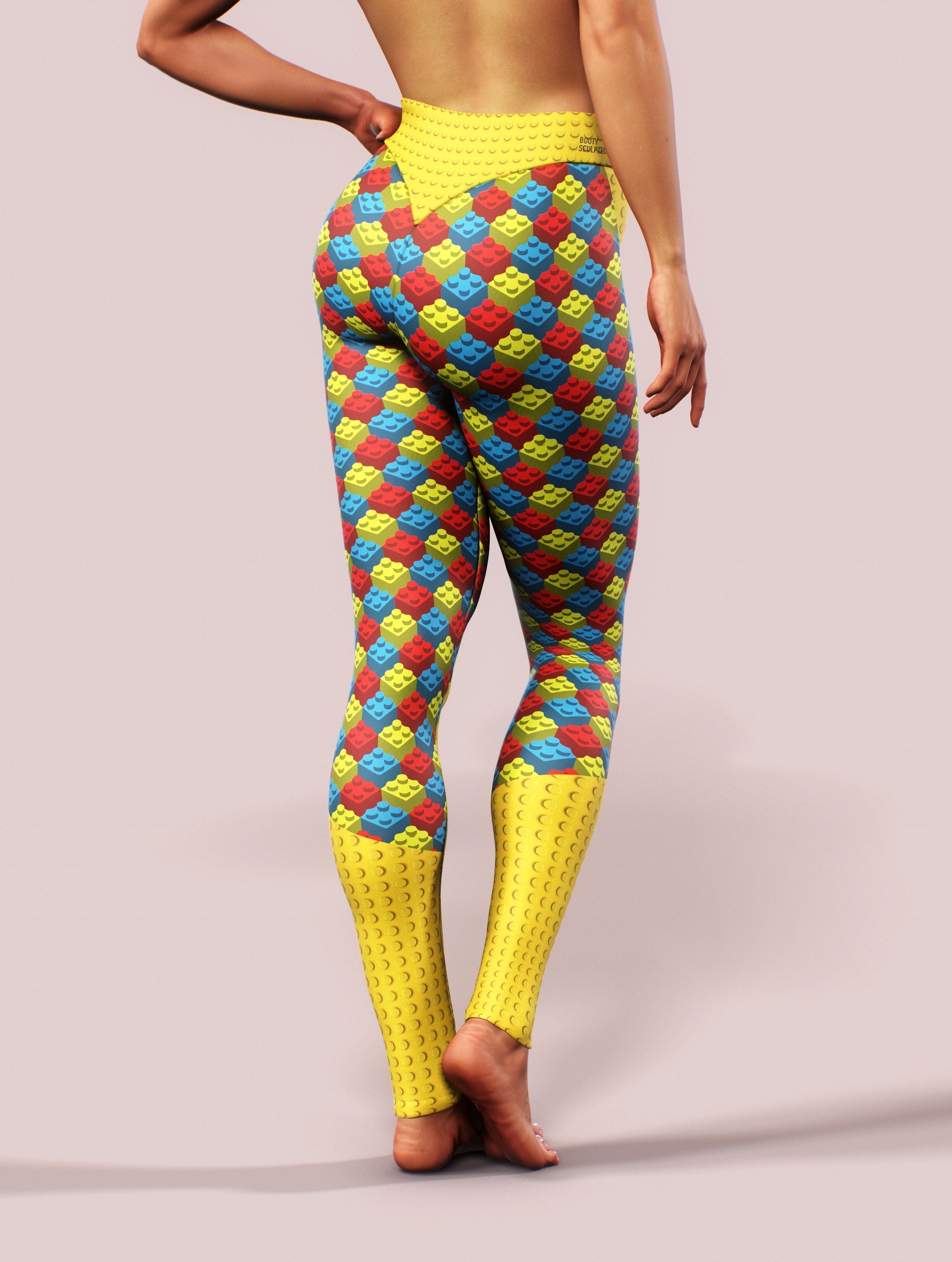 Kids On The Block Tights-High waisted leggings-bootysculpted