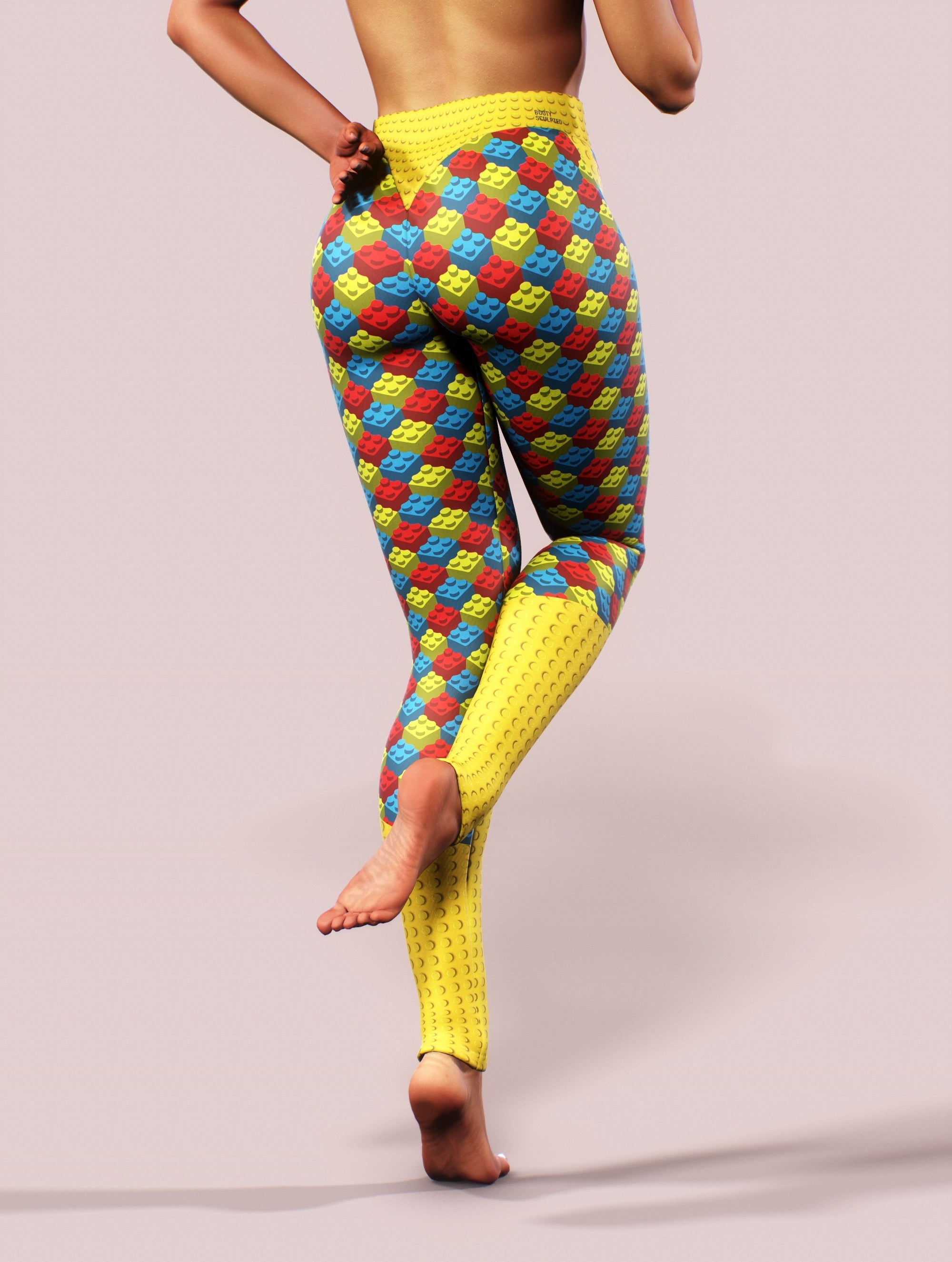 Kids On The Block Tights-High waisted leggings-bootysculpted