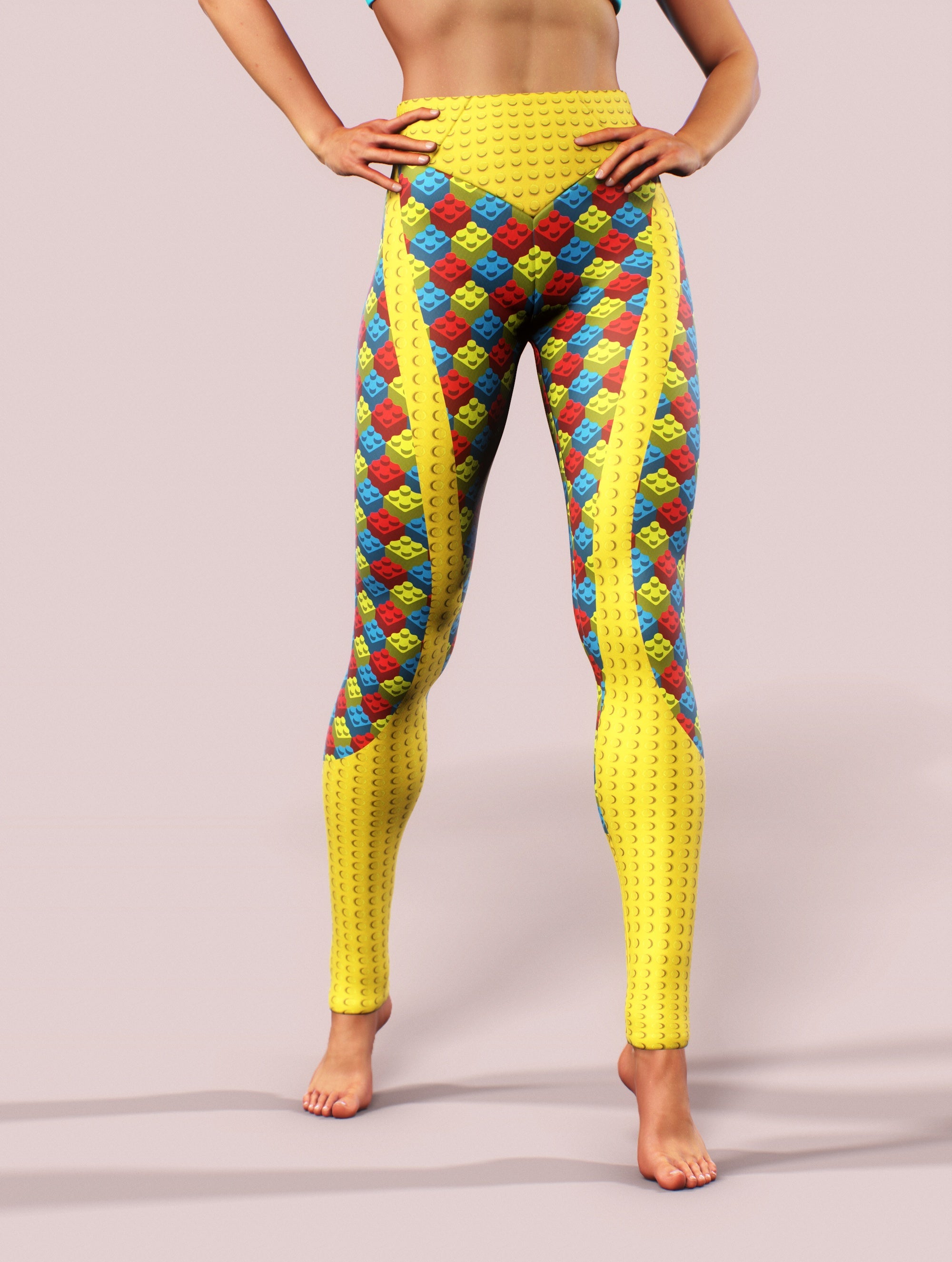 Kids On The Block Tights-High waisted leggings-bootysculpted