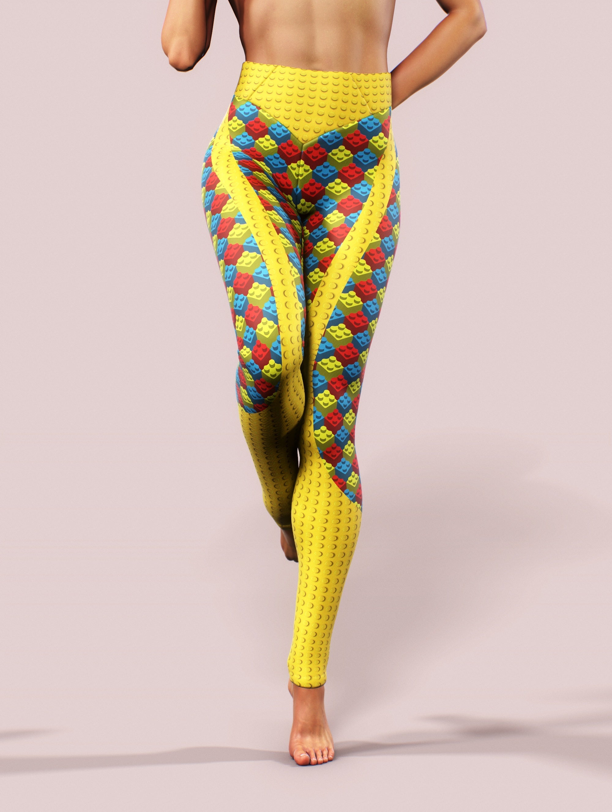 Kids On The Block Tights-High waisted leggings-bootysculpted