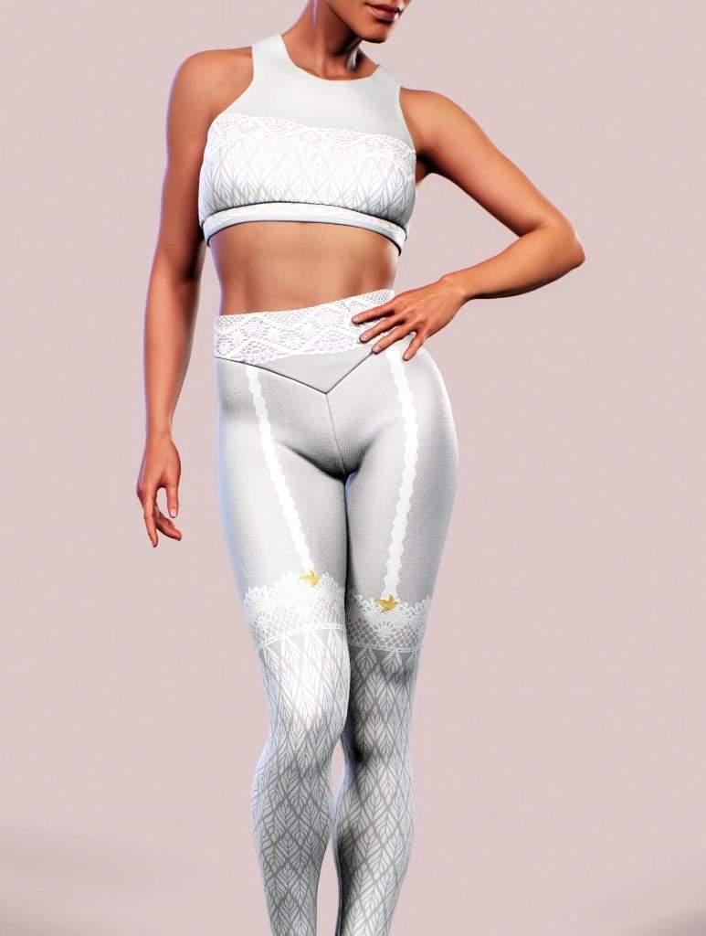 Lace Garter Sports Bra-Sports bra-bootysculpted