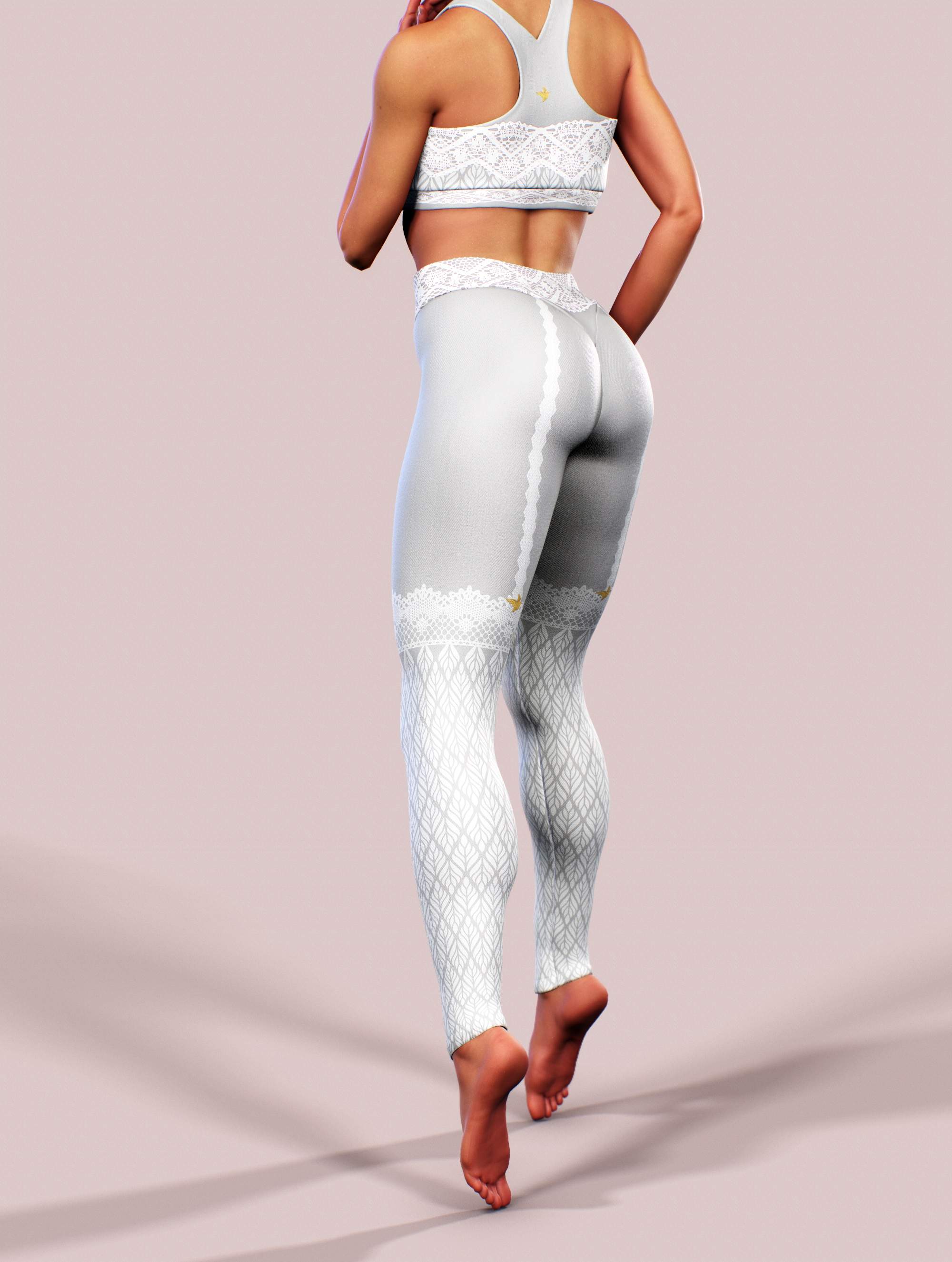 Lace Garter Tights-High waisted leggings-bootysculpted