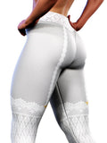 Lace Garter Tights-High waisted leggings-bootysculpted