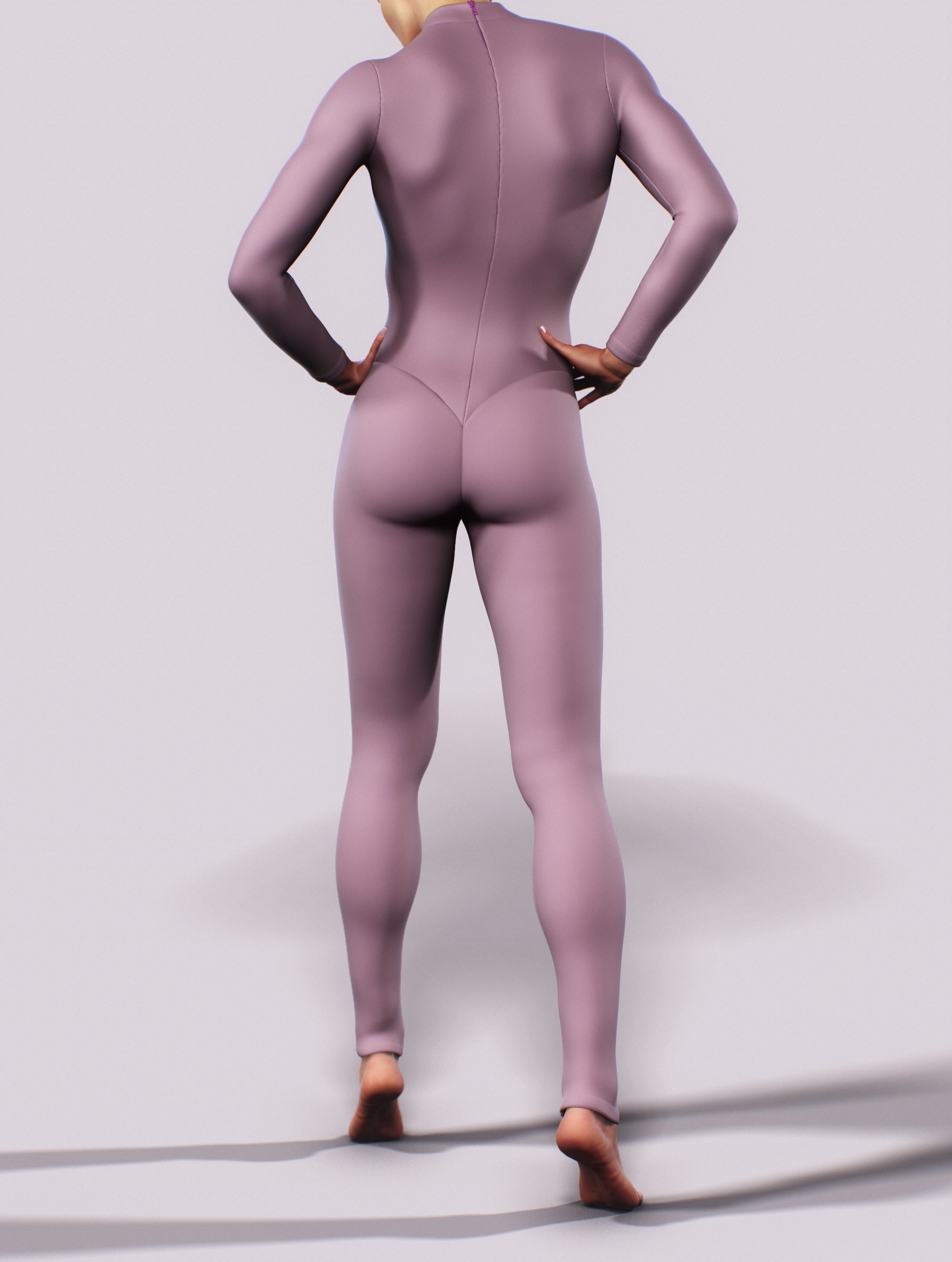 Lavender Long Sleeve Costume-unitard-bootysculpted