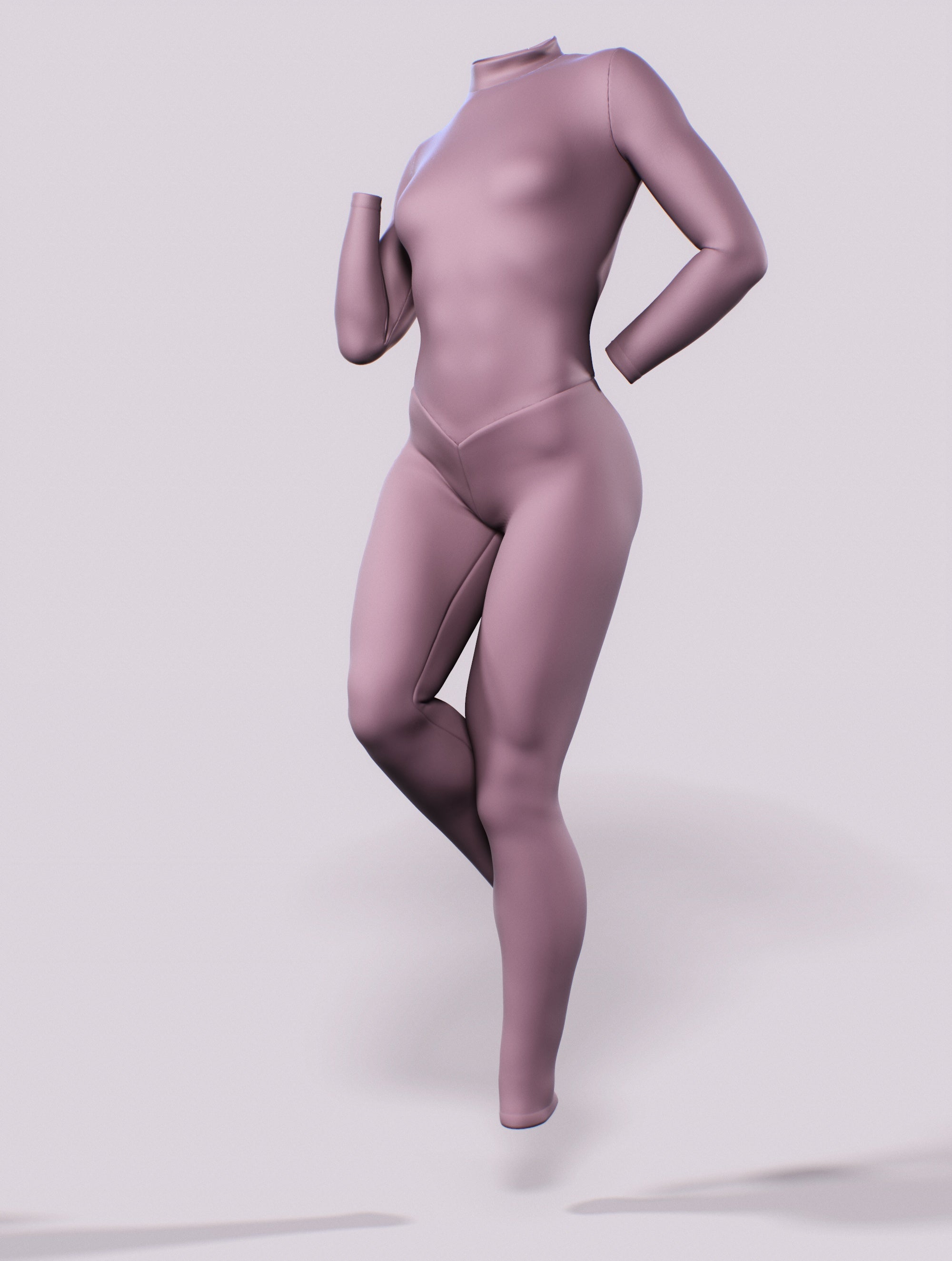 Lavender Long Sleeve Costume-unitard-bootysculpted