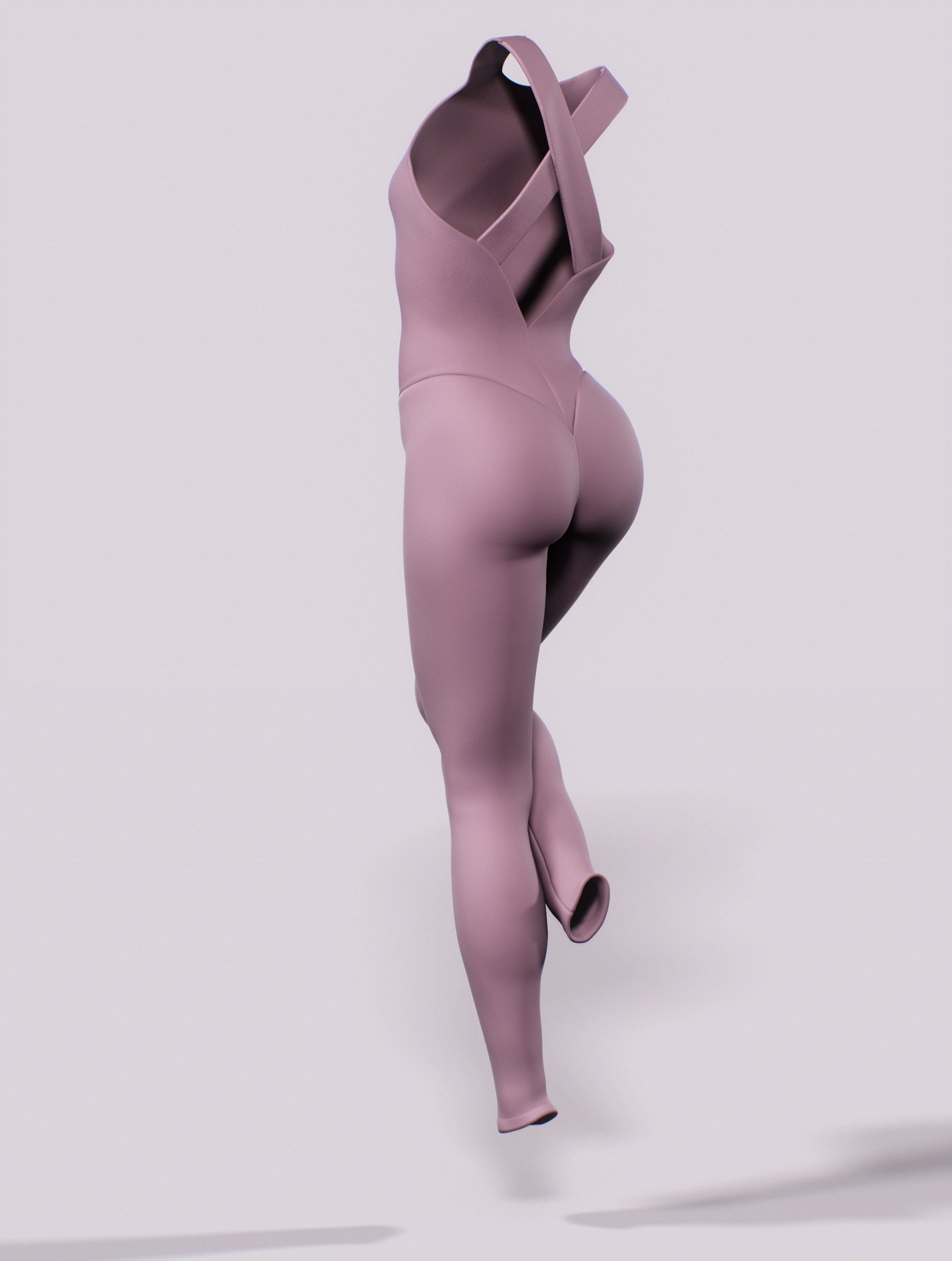 Lavender Purple Bodysuit-unitard-bootysculpted