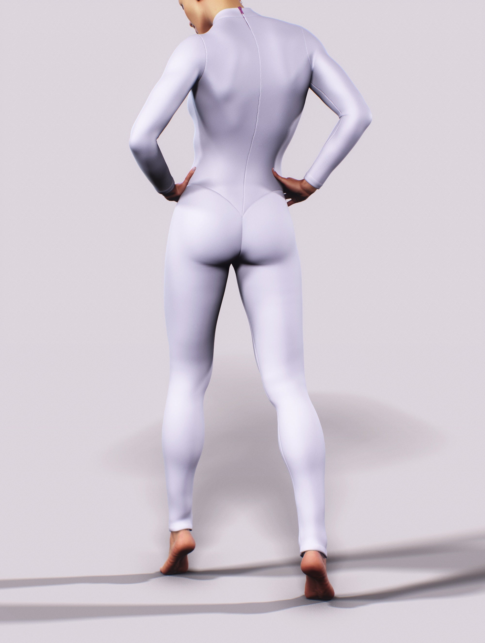 Lilac One-Piece Costume-unitard-bootysculpted