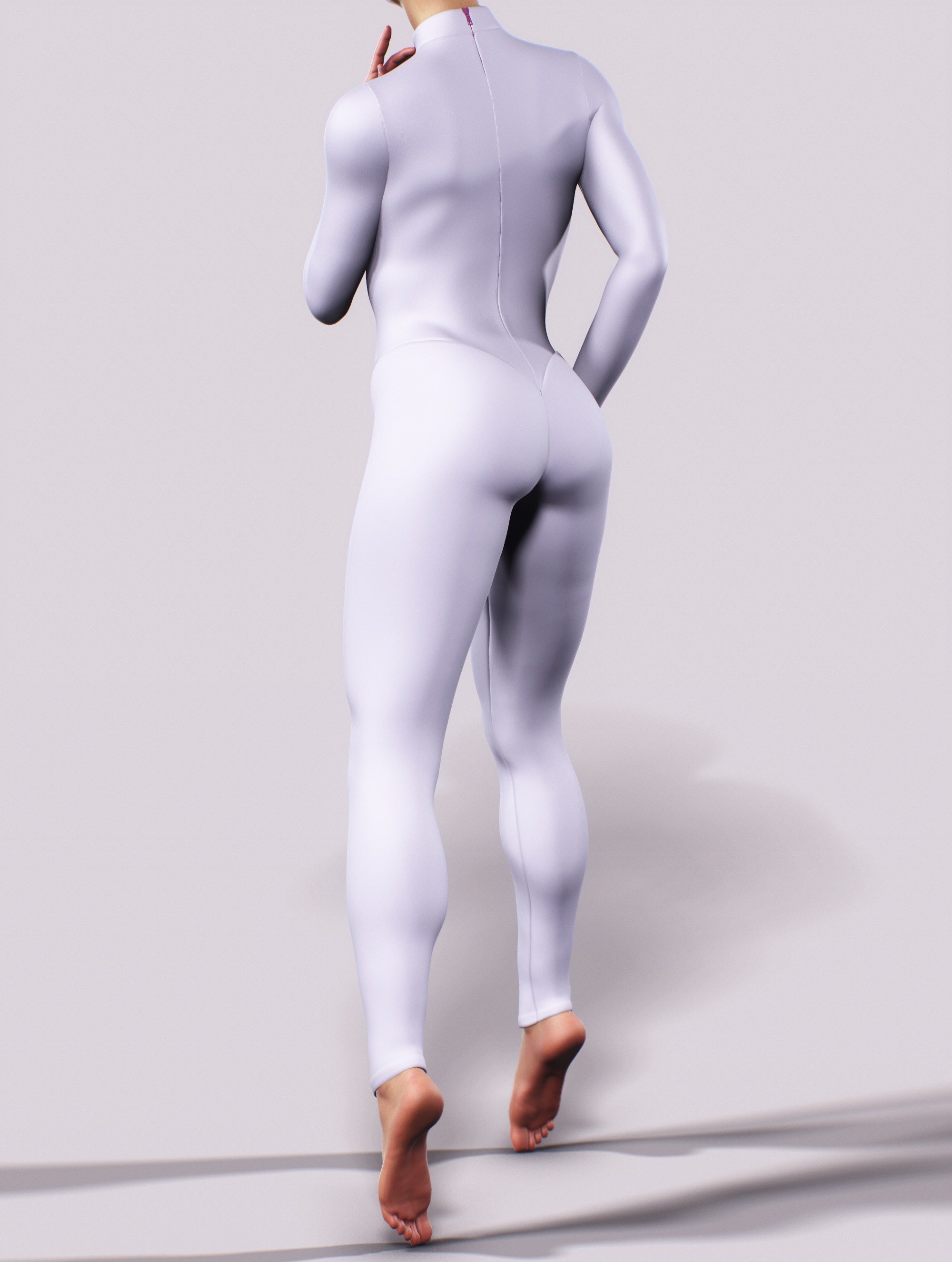 Lilac One-Piece Costume-unitard-bootysculpted