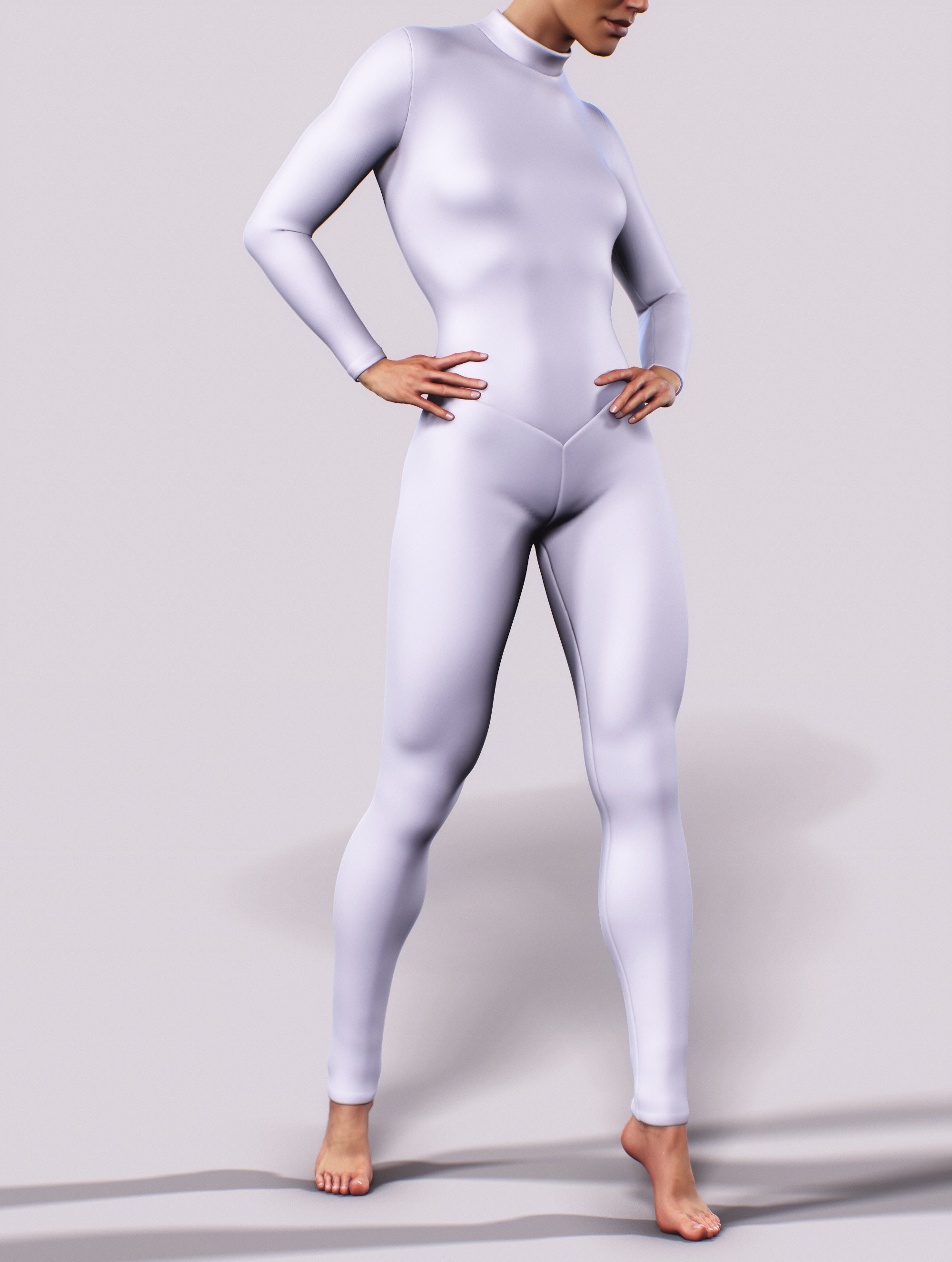 Lilac One-Piece Costume-unitard-bootysculpted