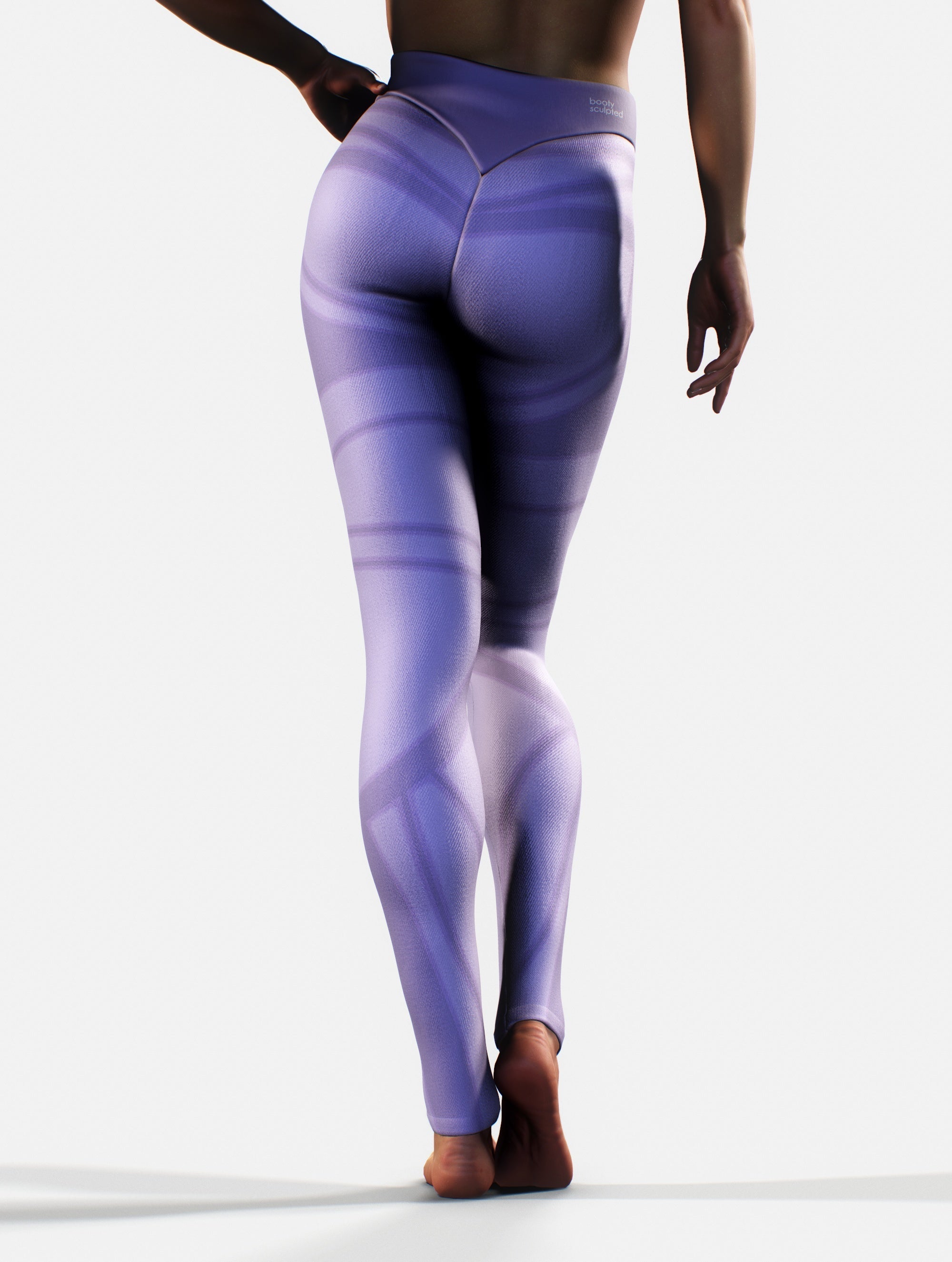 Line Art Sculpting Leggings-High waisted leggings-bootysculpted