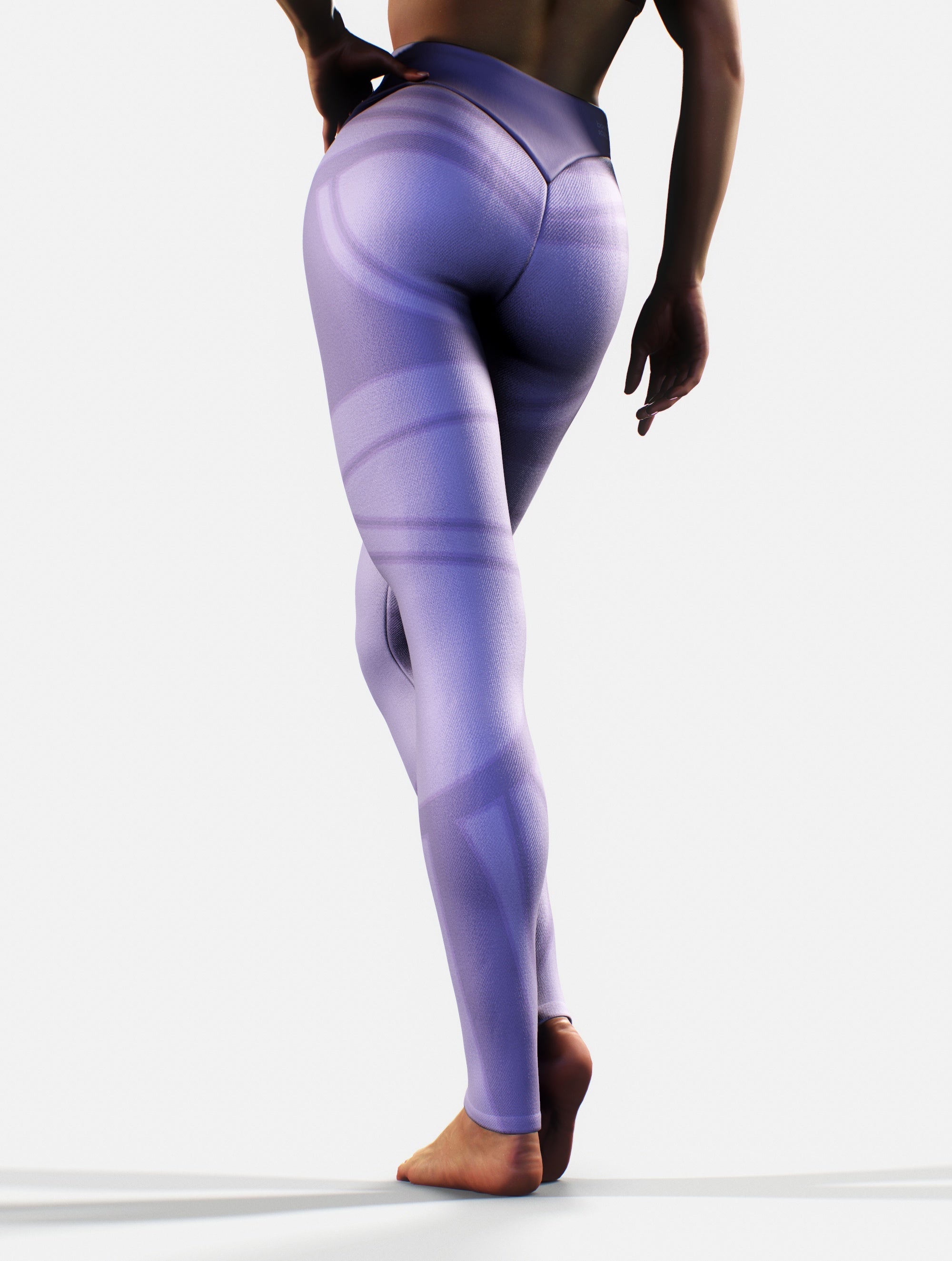 Line Art Sculpting Leggings-High waisted leggings-bootysculpted