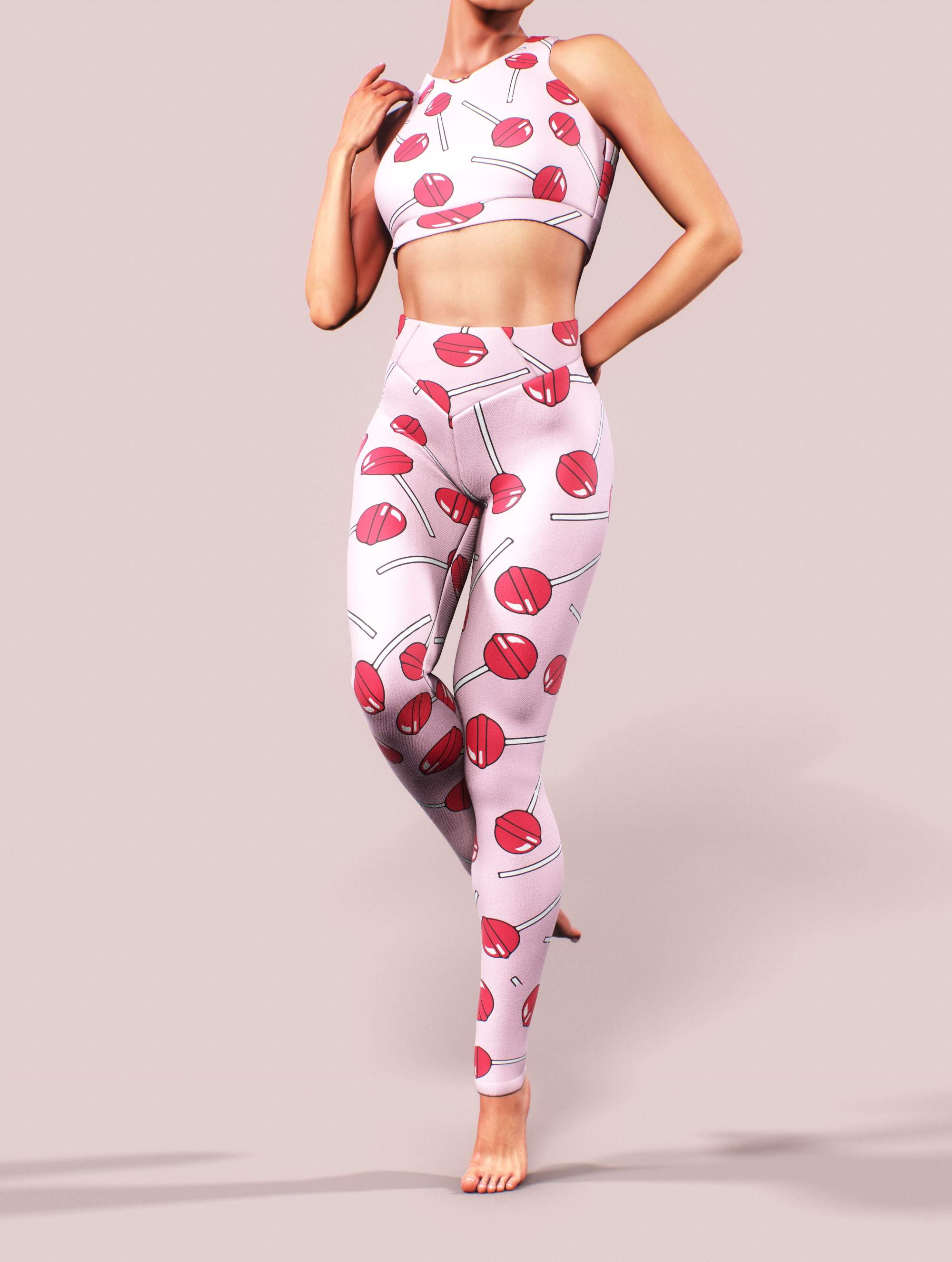 Lollipop Haze Sports Bra-Sports bra-bootysculpted