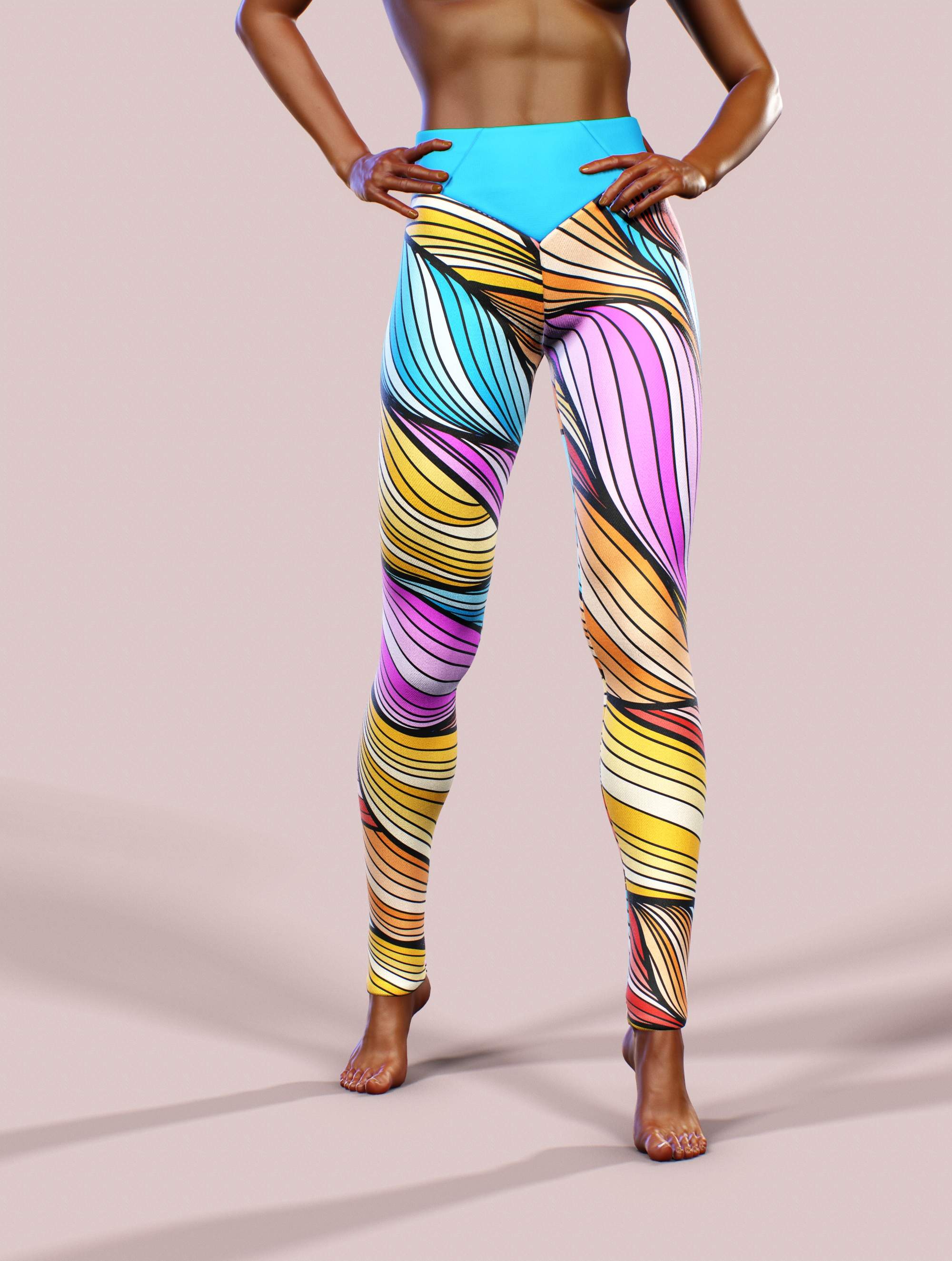 Madeira High Waisted-High waisted leggings-bootysculpted