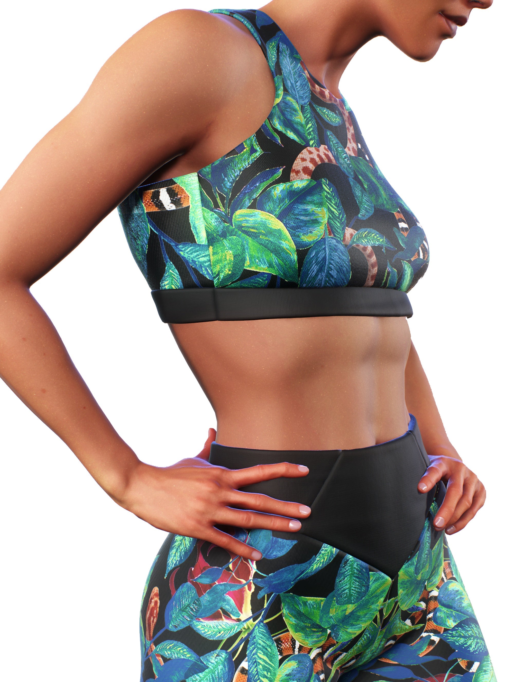 Mambas' Jungle Sports Bra-Sports bra-bootysculpted