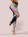 Mandala Yoga Pants-High waisted leggings-bootysculpted