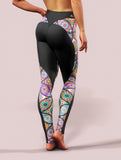 Mandala Yoga Pants-High waisted leggings-bootysculpted