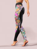 Mandala Yoga Pants-High waisted leggings-bootysculpted