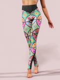 Mandala Yoga Pants-High waisted leggings-bootysculpted