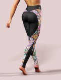 Mandala Yoga Pants-High waisted leggings-bootysculpted