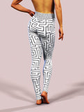 Maze To My Heart Yoga Pants-High waisted leggings-bootysculpted