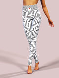 Maze To My Heart Yoga Pants-High waisted leggings-bootysculpted