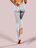 Maze To My Heart Yoga Pants-High waisted leggings-bootysculpted
