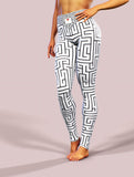 Maze To My Heart Yoga Pants-High waisted leggings-bootysculpted