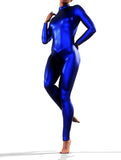 Metallic Blue Leotard-unitard-bootysculpted