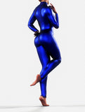 Metallic Blue Leotard-unitard-bootysculpted