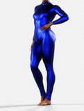 Metallic Blue Leotard-unitard-bootysculpted