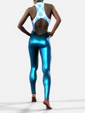 Metallic Blue Winter Suit-unitard-bootysculpted