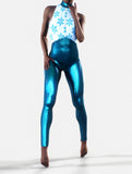 Metallic Blue Winter Suit-unitard-bootysculpted
