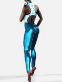 Metallic Blue Winter Suit-unitard-bootysculpted