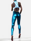 Metallic Blue Winter Suit-unitard-bootysculpted