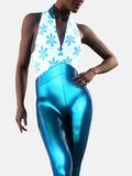 Metallic Blue Winter Suit-unitard-bootysculpted