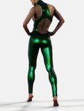 Metallic Green Unitard-unitard-bootysculpted