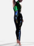 Metallic + Latex Combo Suit-unitard-bootysculpted