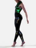 Metallic + Latex Combo Suit-unitard-bootysculpted