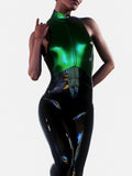 Metallic + Latex Combo Suit-unitard-bootysculpted