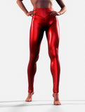 Metallic Red Leggings-High waisted leggings-bootysculpted