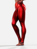 Metallic Red Leggings-High waisted leggings-bootysculpted