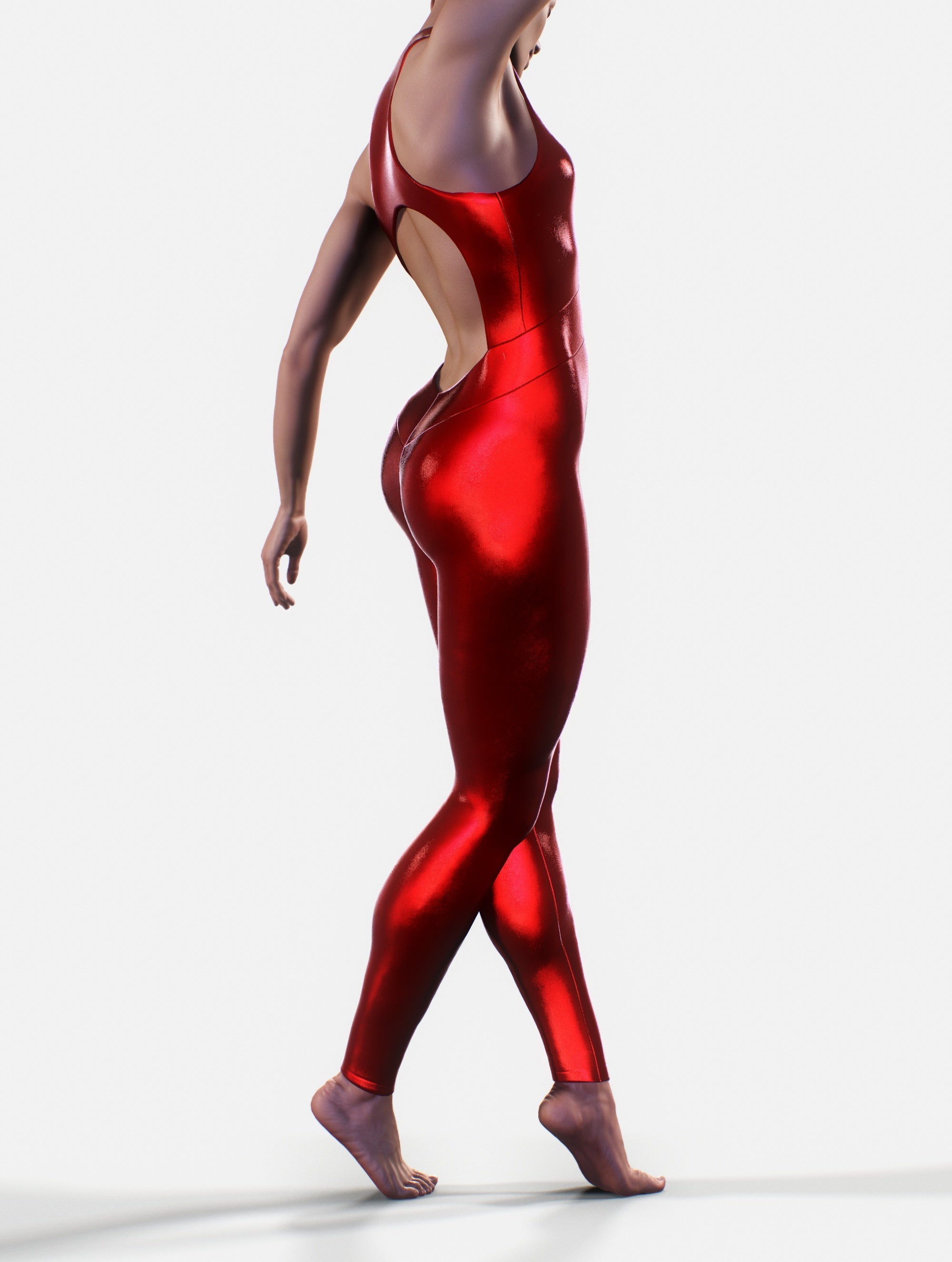 Metallic Red Unitard-unitard-bootysculpted