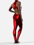 Metallic Red Unitard-unitard-bootysculpted