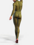 Military Green Mesh Suit-unitard-bootysculpted