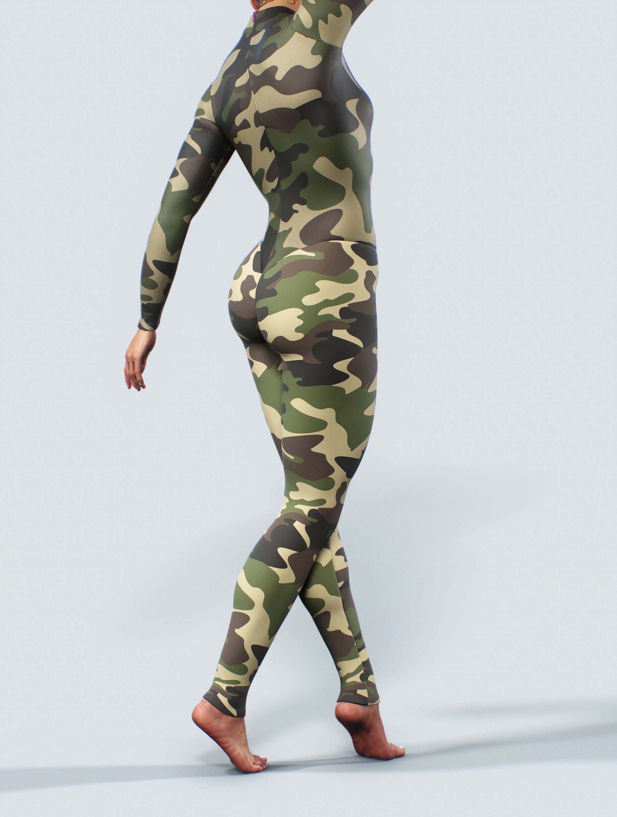 Military Green Unitard-unitard-bootysculpted